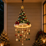 Lighted Santa Hat Hanging Chandelier
