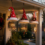 Lighted Santa Hat Hanging Chandelier