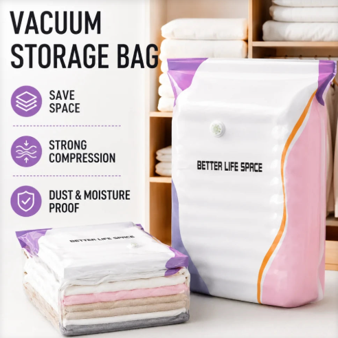 Reusable Hand-Press Vacuum Bag