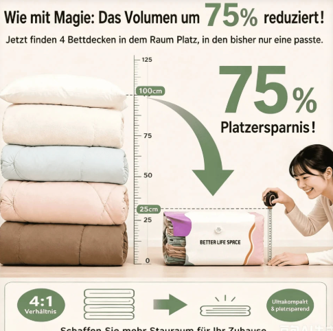 Reusable Hand-Press Vacuum Bag