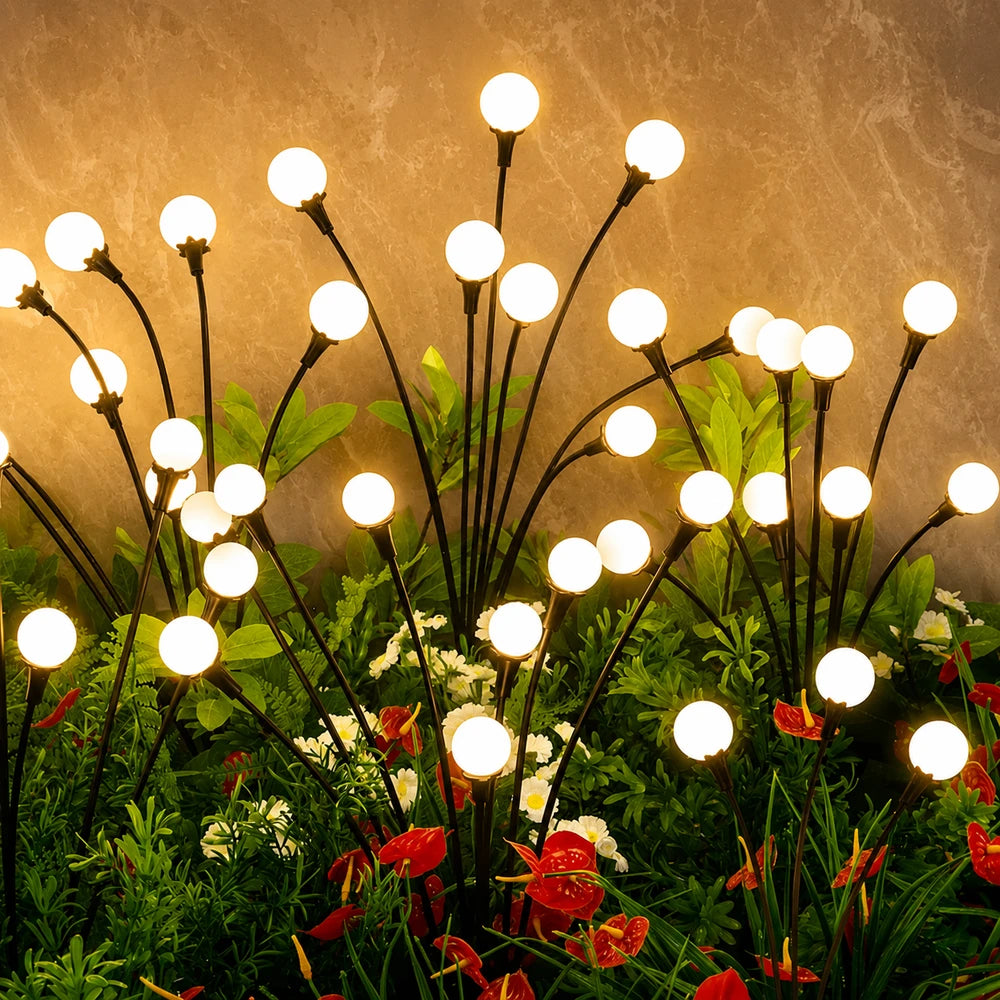 Solar Powered Firefly Garden Lights