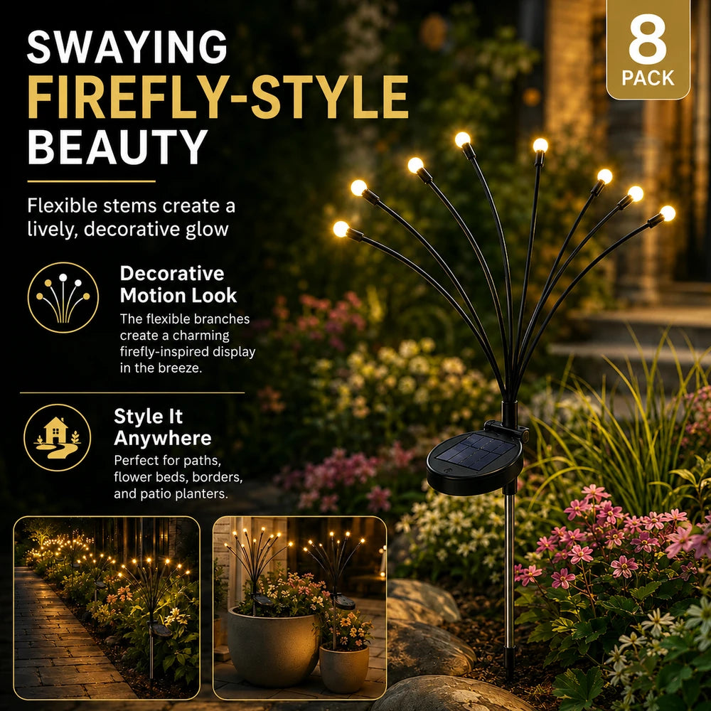 Solar Powered Firefly Garden Lights