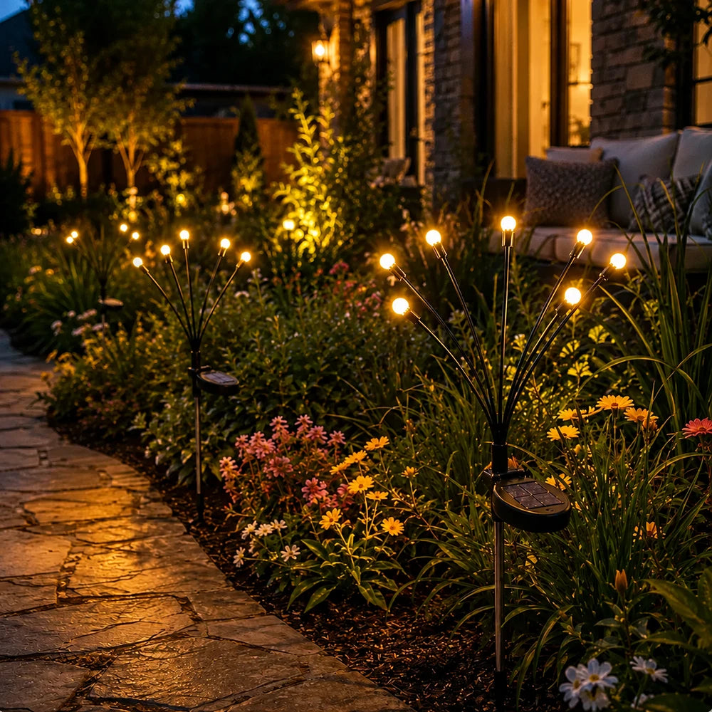 Solar Powered Firefly Garden Lights