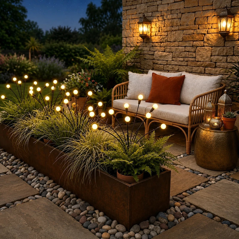 Solar Powered Firefly Garden Lights