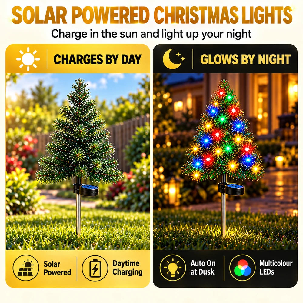 Solar Christmas Tree Lights