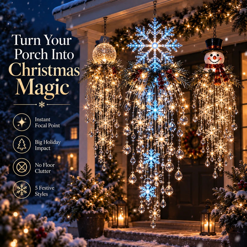 Hanging Snowflake Crystal LED Light