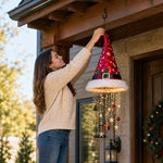Lighted Santa Hat Hanging Chandelier