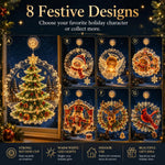 Lighted Christmas Window Decoration