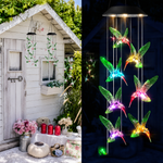 Hummingbird Solar Wind Chime Light