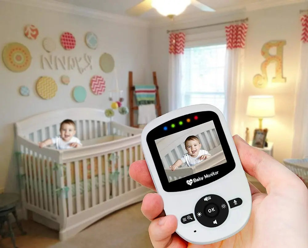 2.4 Inch Wireless Video Baby Monitor High Resolution Baby Nanny Security Camera Night Vision Temperature Monitoring Babyphone
