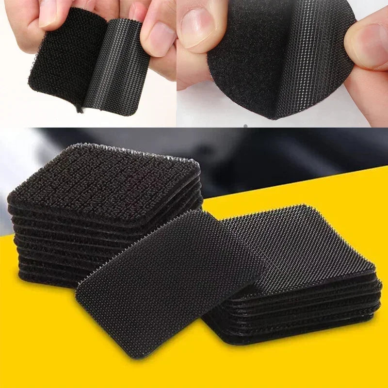 Universal Car Carpet Mat Fixing Stickers Foot Pad Self- Adhesive Tape Car Floor Mat Anti-slip Fixed Tape Sticker 5/10pcs