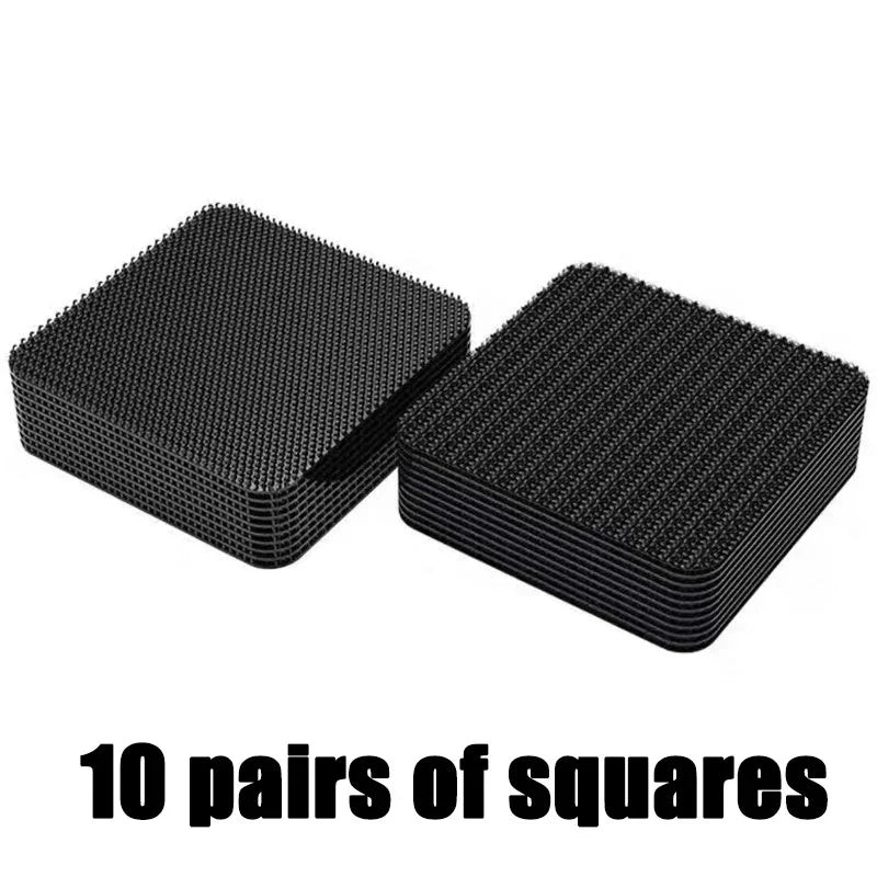 Universal Car Carpet Mat Fixing Stickers Foot Pad Self- Adhesive Tape Car Floor Mat Anti-slip Fixed Tape Sticker 5/10pcs