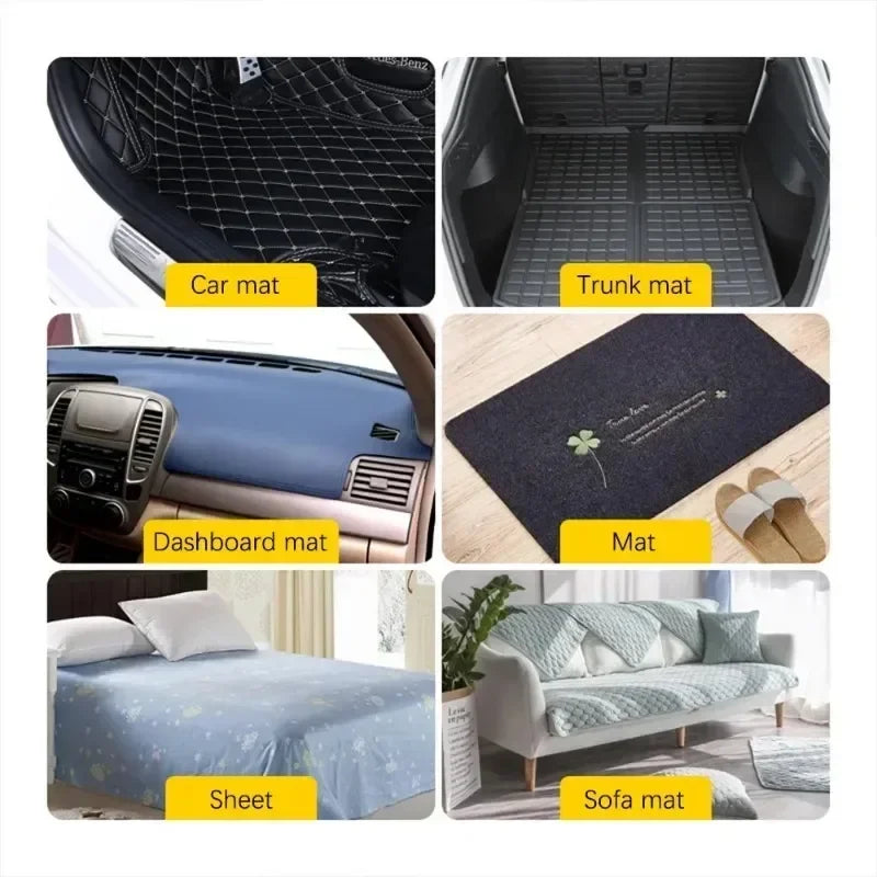 Universal Car Carpet Mat Fixing Stickers Foot Pad Self- Adhesive Tape Car Floor Mat Anti-slip Fixed Tape Sticker 5/10pcs
