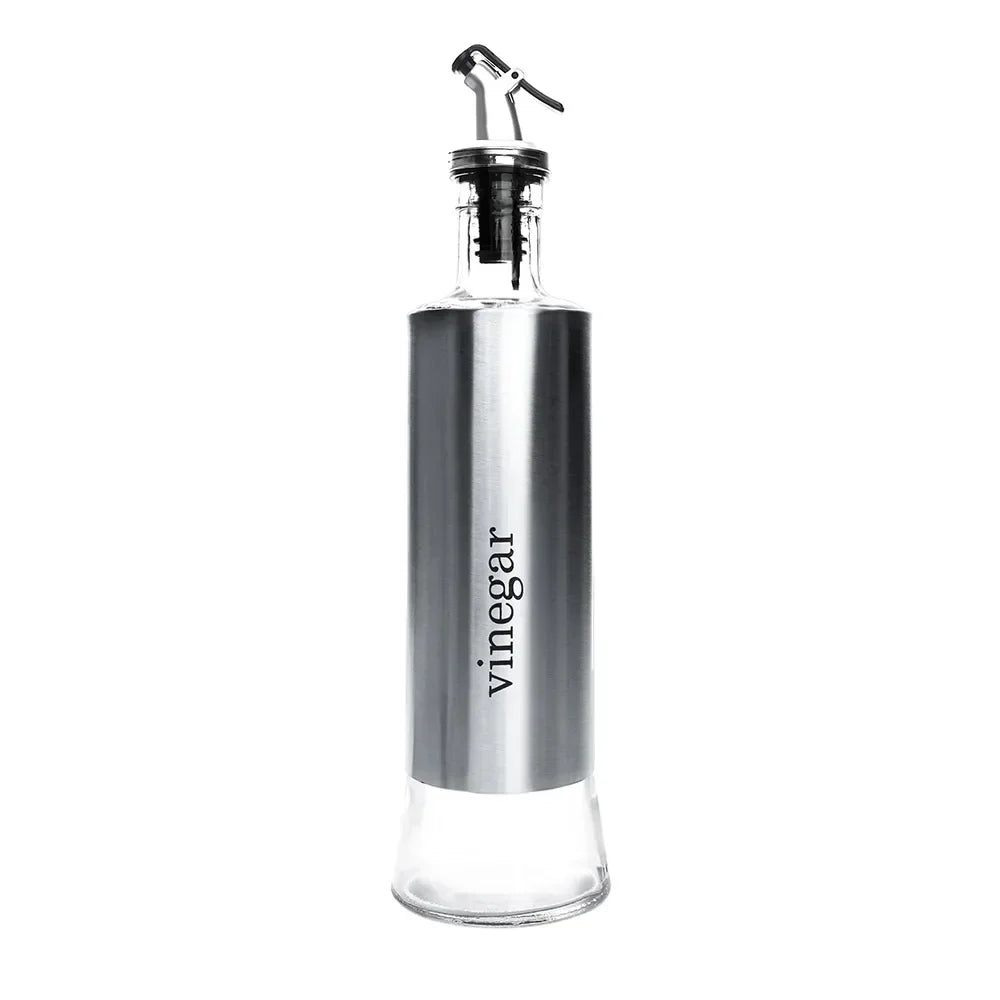 Stainless Steel Oil Bottle No-drip Bottles Soy Cruet Sauce Vinegar Condiment Dispenser Sturdy Seasoning Jars Kitchen Accessories
