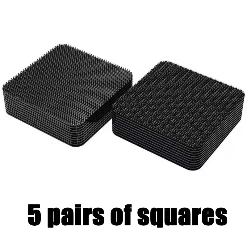 Universal Car Carpet Mat Fixing Stickers Foot Pad Self- Adhesive Tape Car Floor Mat Anti-slip Fixed Tape Sticker 5/10pcs