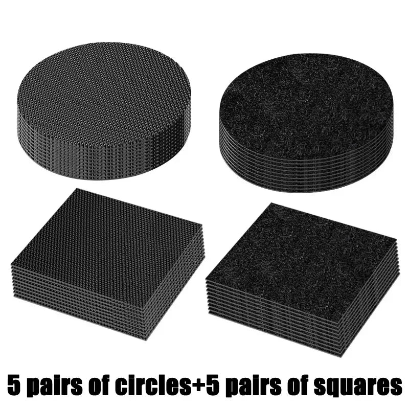 Universal Car Carpet Mat Fixing Stickers Foot Pad Self- Adhesive Tape Car Floor Mat Anti-slip Fixed Tape Sticker 5/10pcs