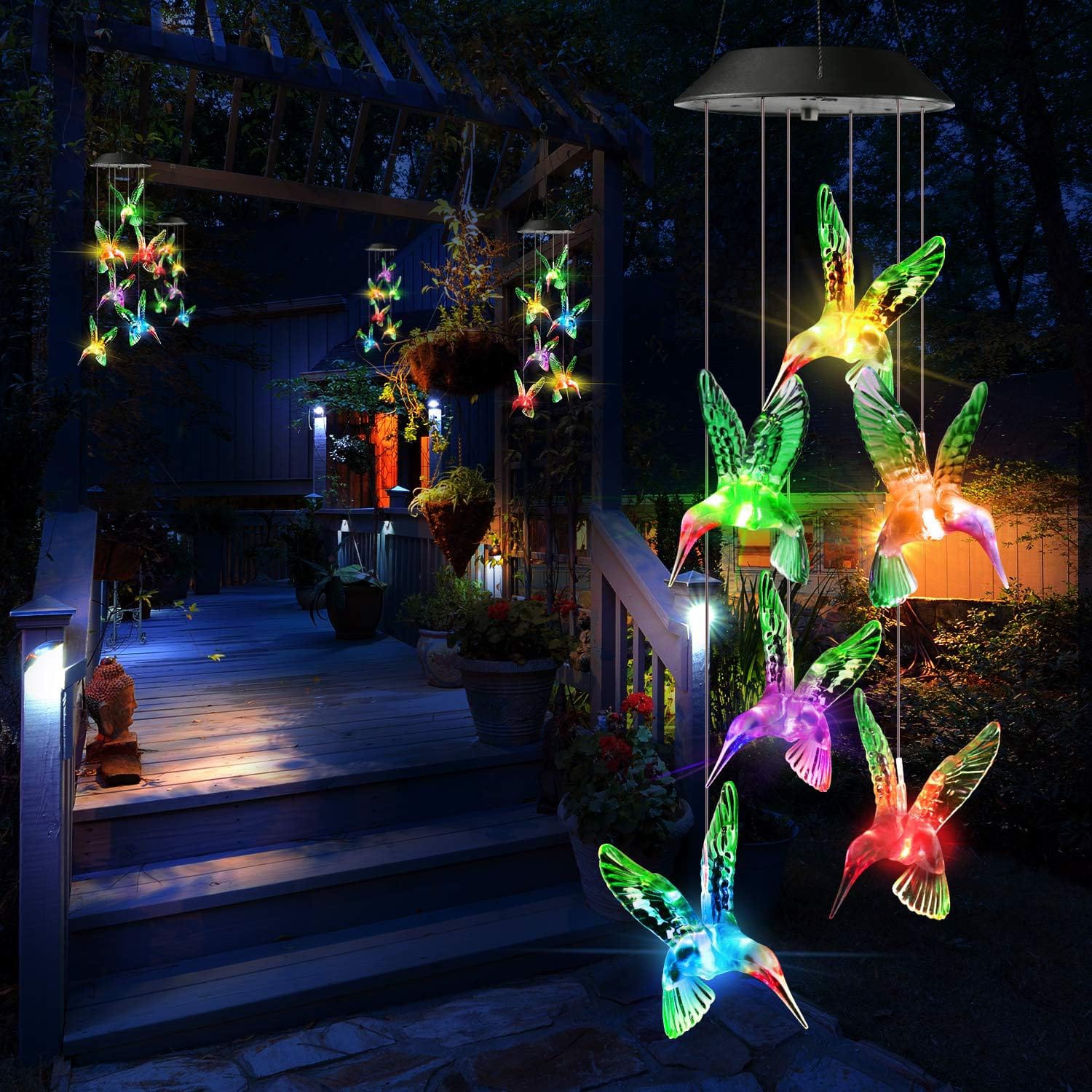 Hummingbird Solar Wind Chime Light