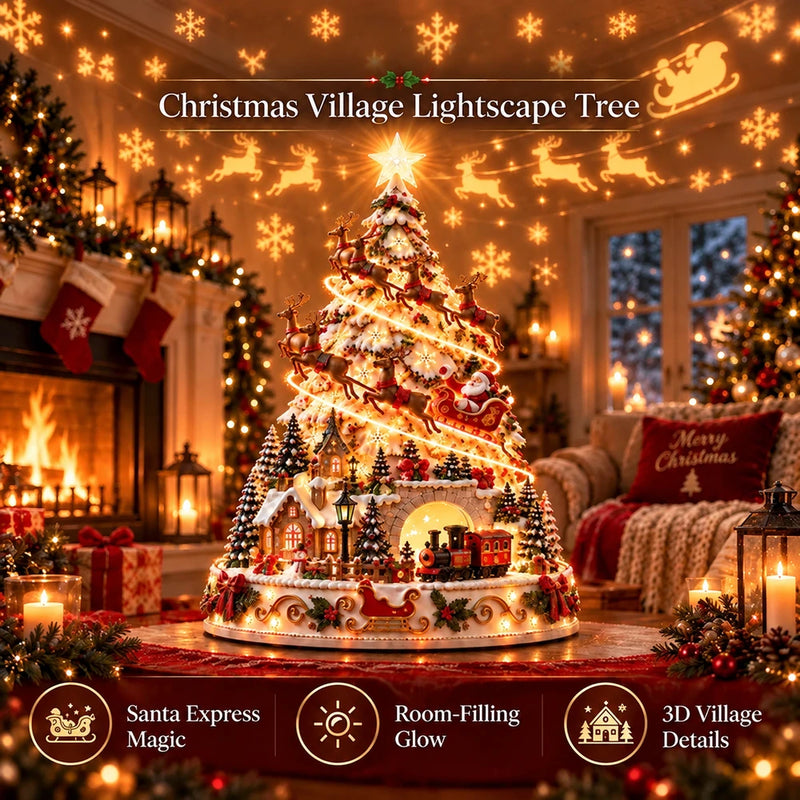 Christmas Village Lightscape Tree