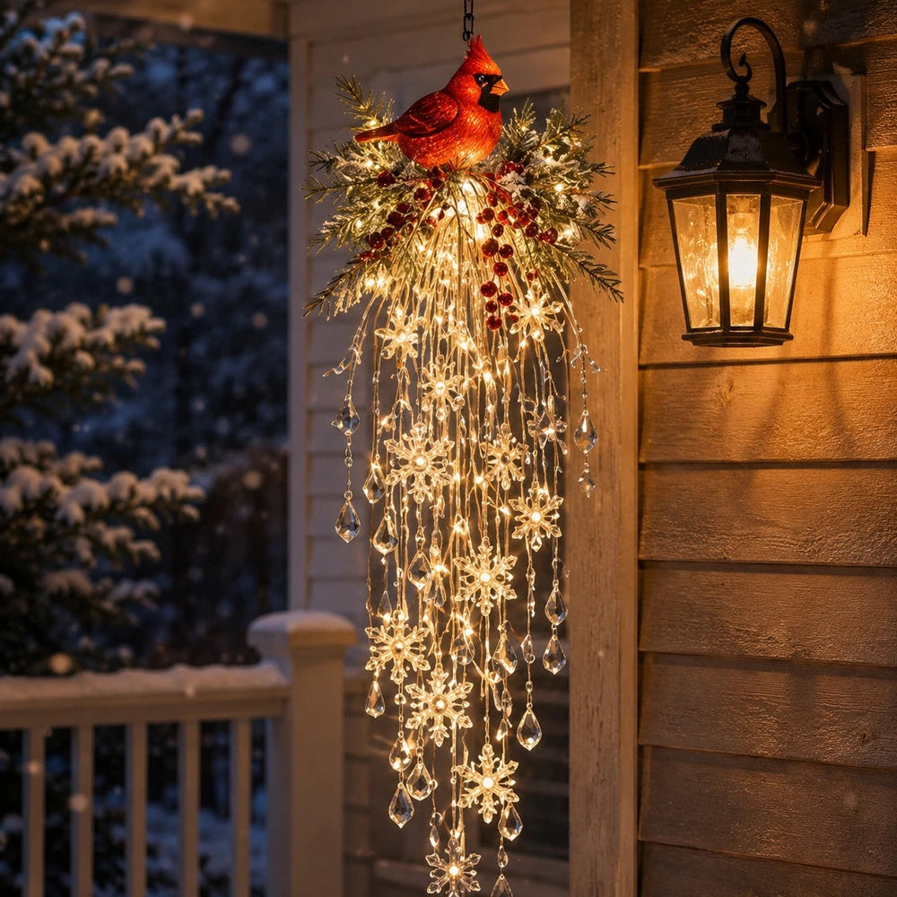 Hanging Snowflake Crystal LED Light