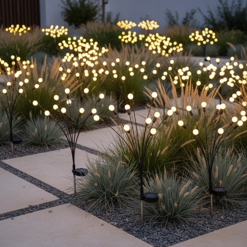 Solar Powered Firefly Garden Lights